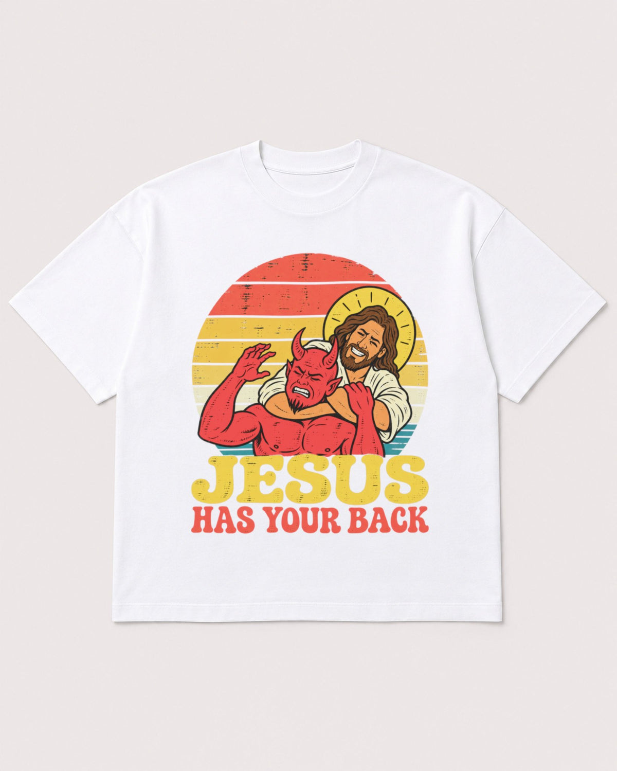 Mockup Boxy Heavyweight Tee White product