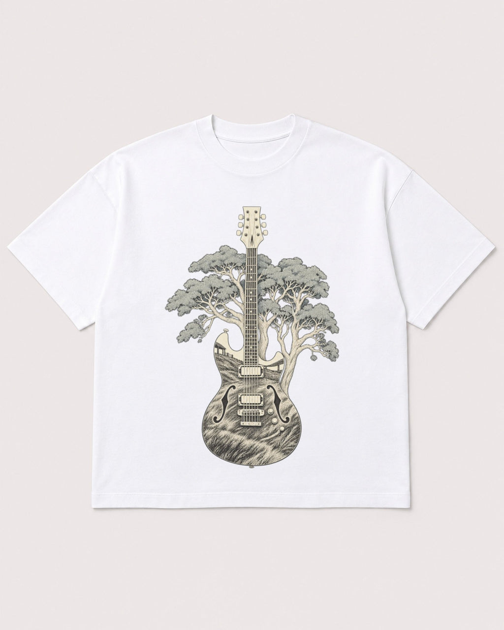 Mockup Boxy Heavyweight Tee White product