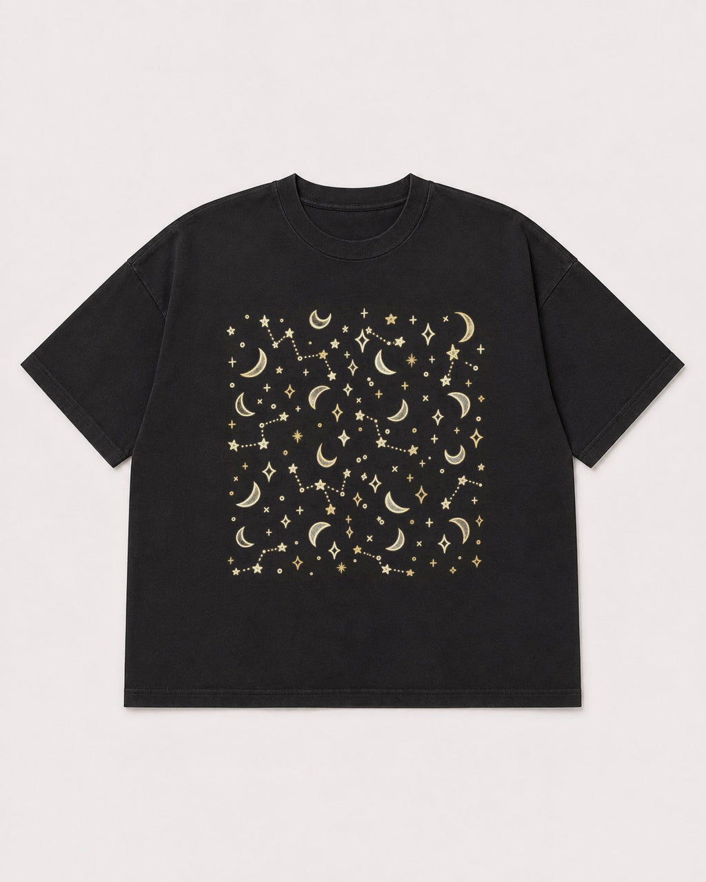 Mockup Boxy Heavyweight Tee Black product