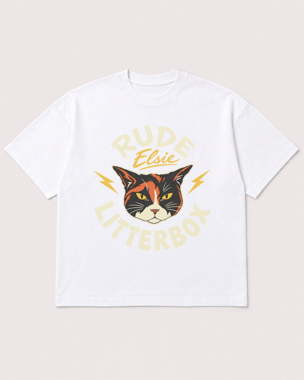 Mockup Boxy Heavyweight Tee White product