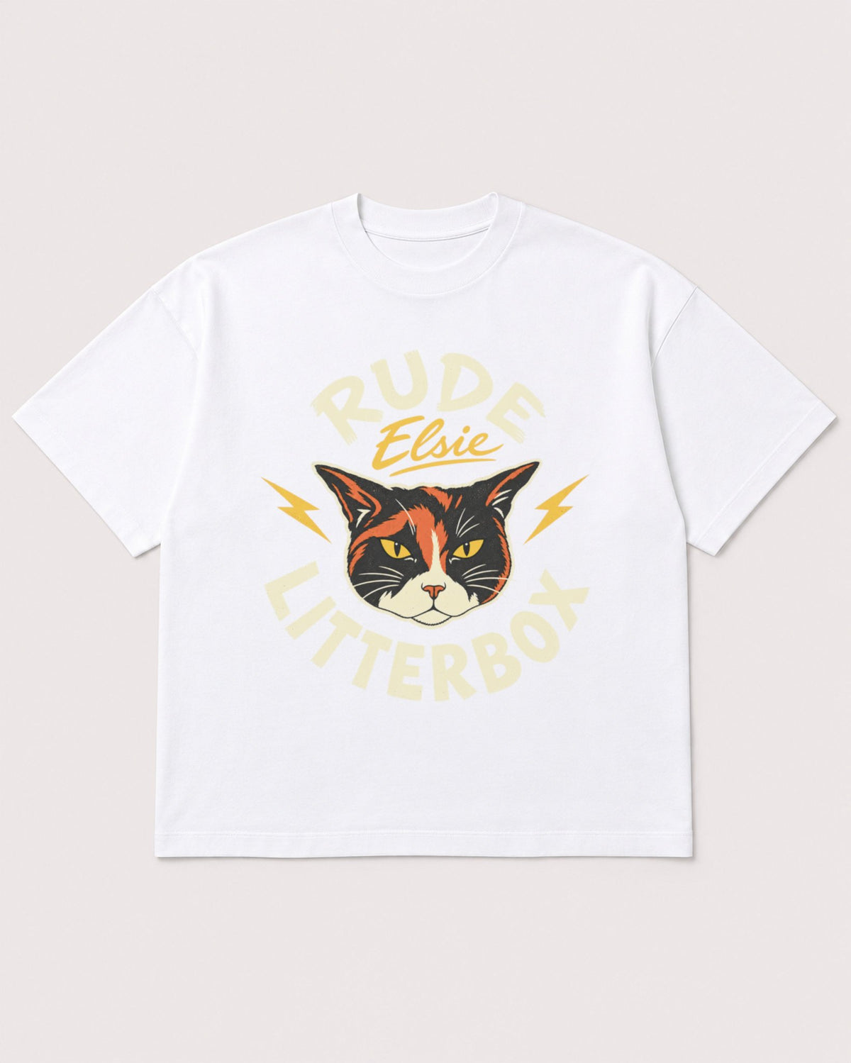 Mockup Boxy Heavyweight Tee White product
