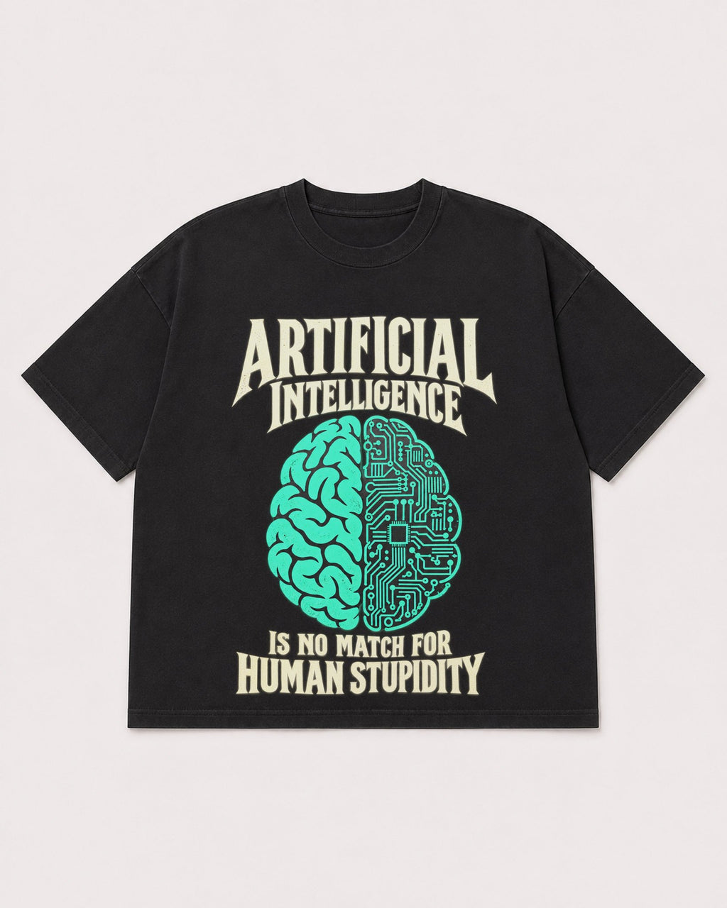 Mockup Boxy Heavyweight Tee Black product