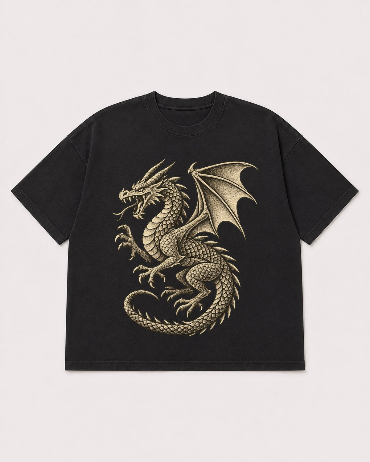 Mockup Boxy Heavyweight Tee Black product