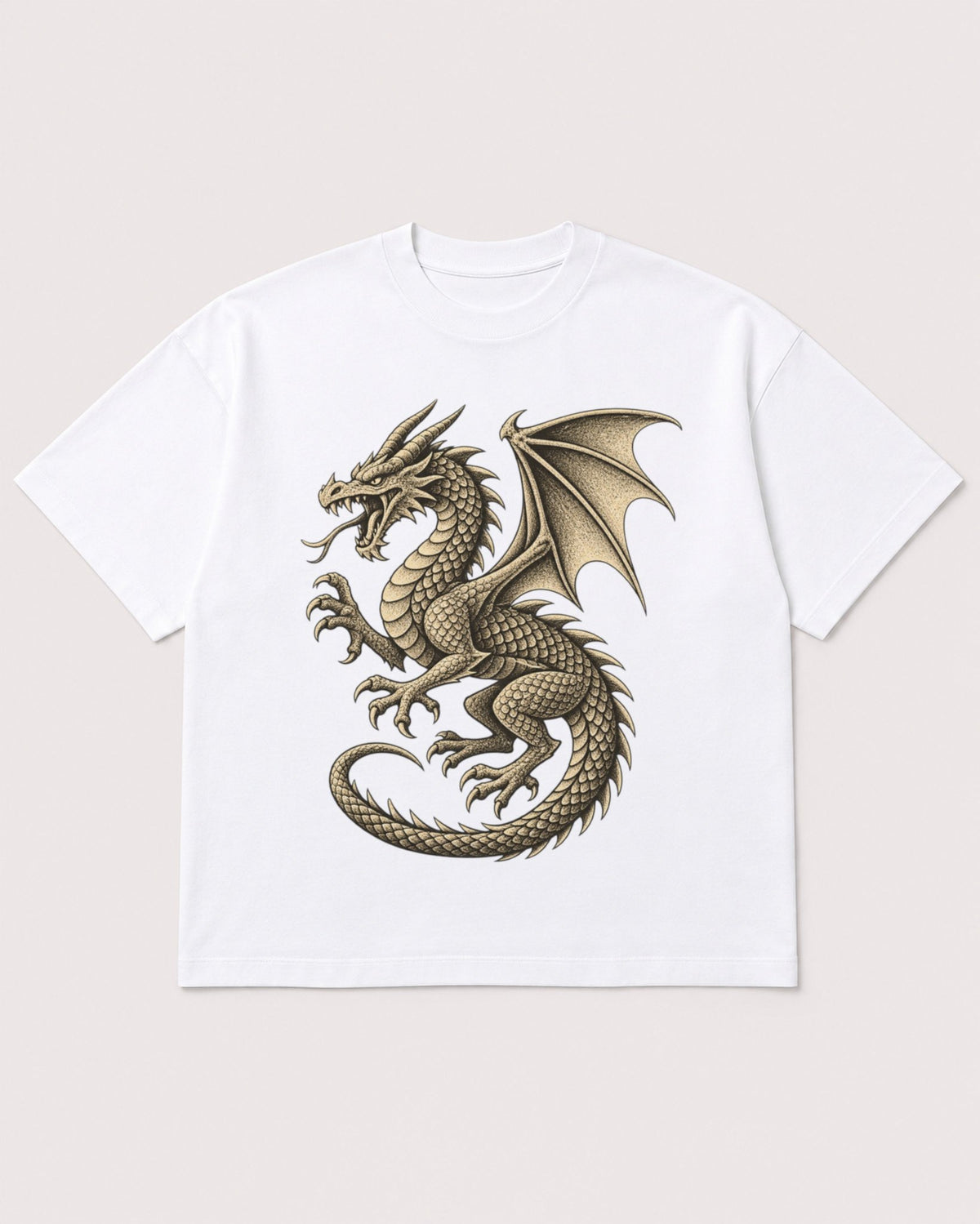 Mockup Boxy Heavyweight Tee White product
