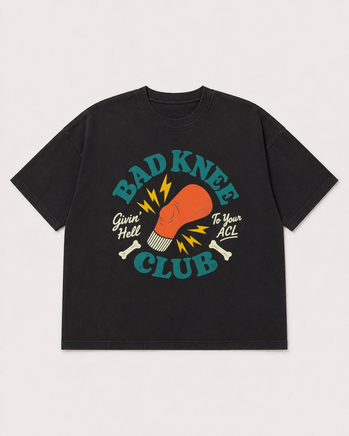 Mockup Boxy Heavyweight Tee Black product