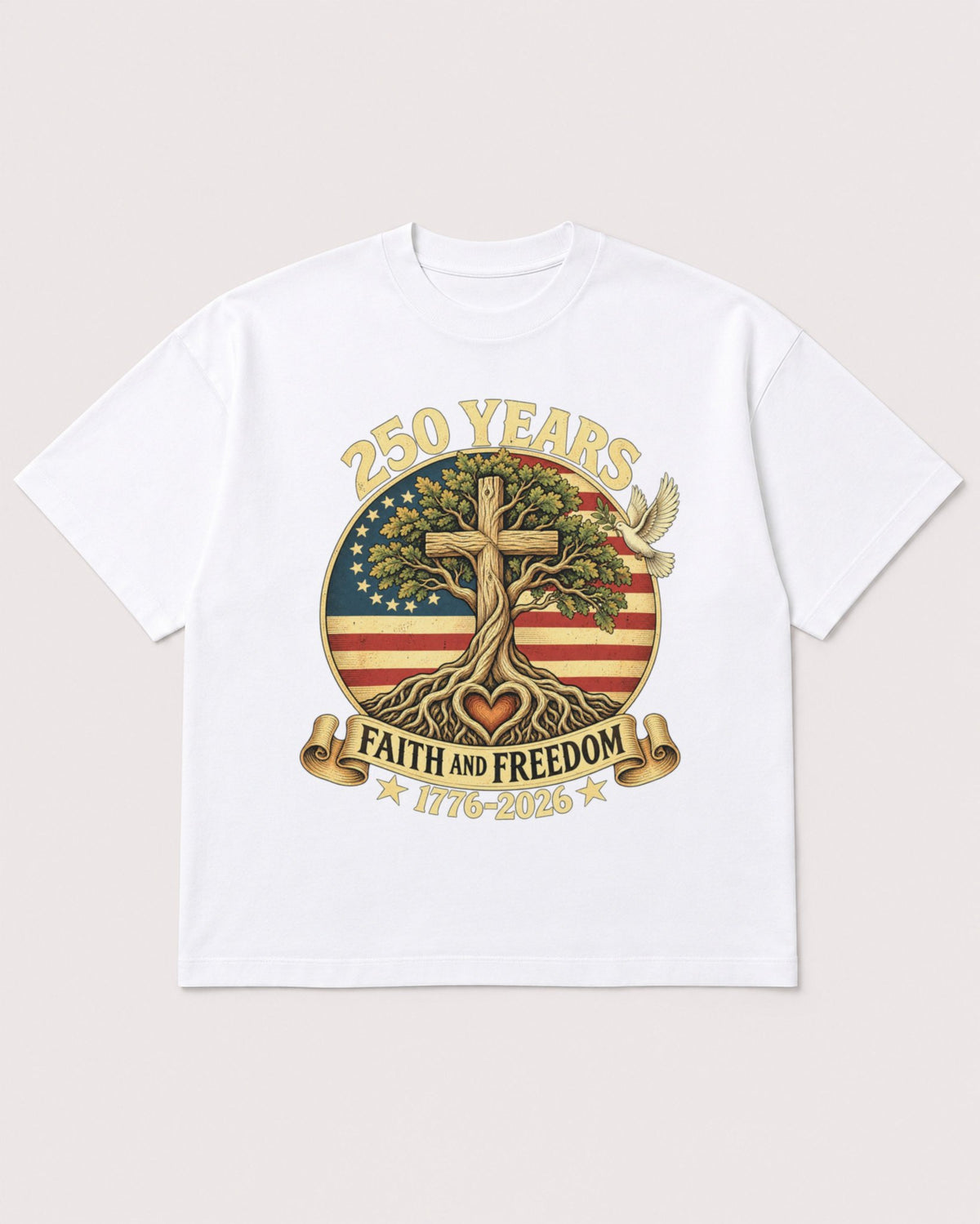 Mockup Boxy Heavyweight Tee White product
