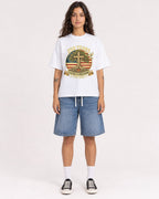 Mockup Boxy Heavyweight Tee White female full-body 06