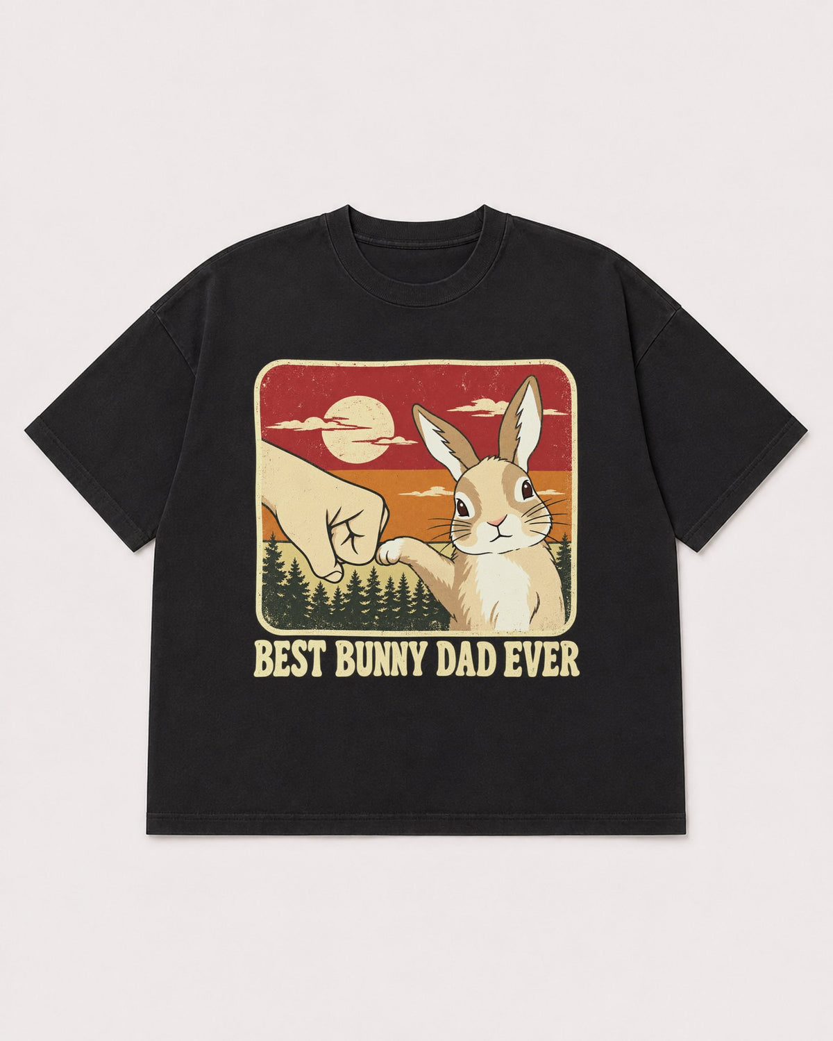 Mockup Boxy Heavyweight Tee Black product