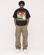 Mockup Boxy Heavyweight Tee Black male full-body 04