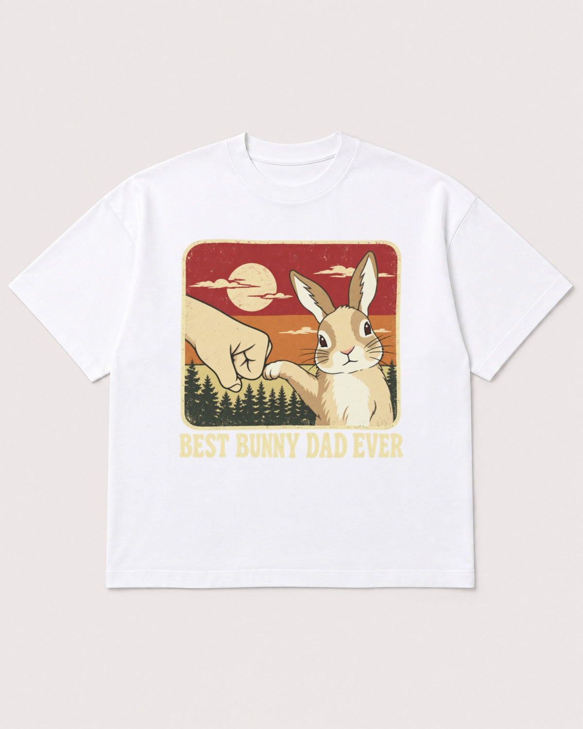 Mockup Boxy Heavyweight Tee White product