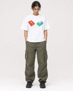 Mockup Boxy Heavyweight Tee White female full-body 17