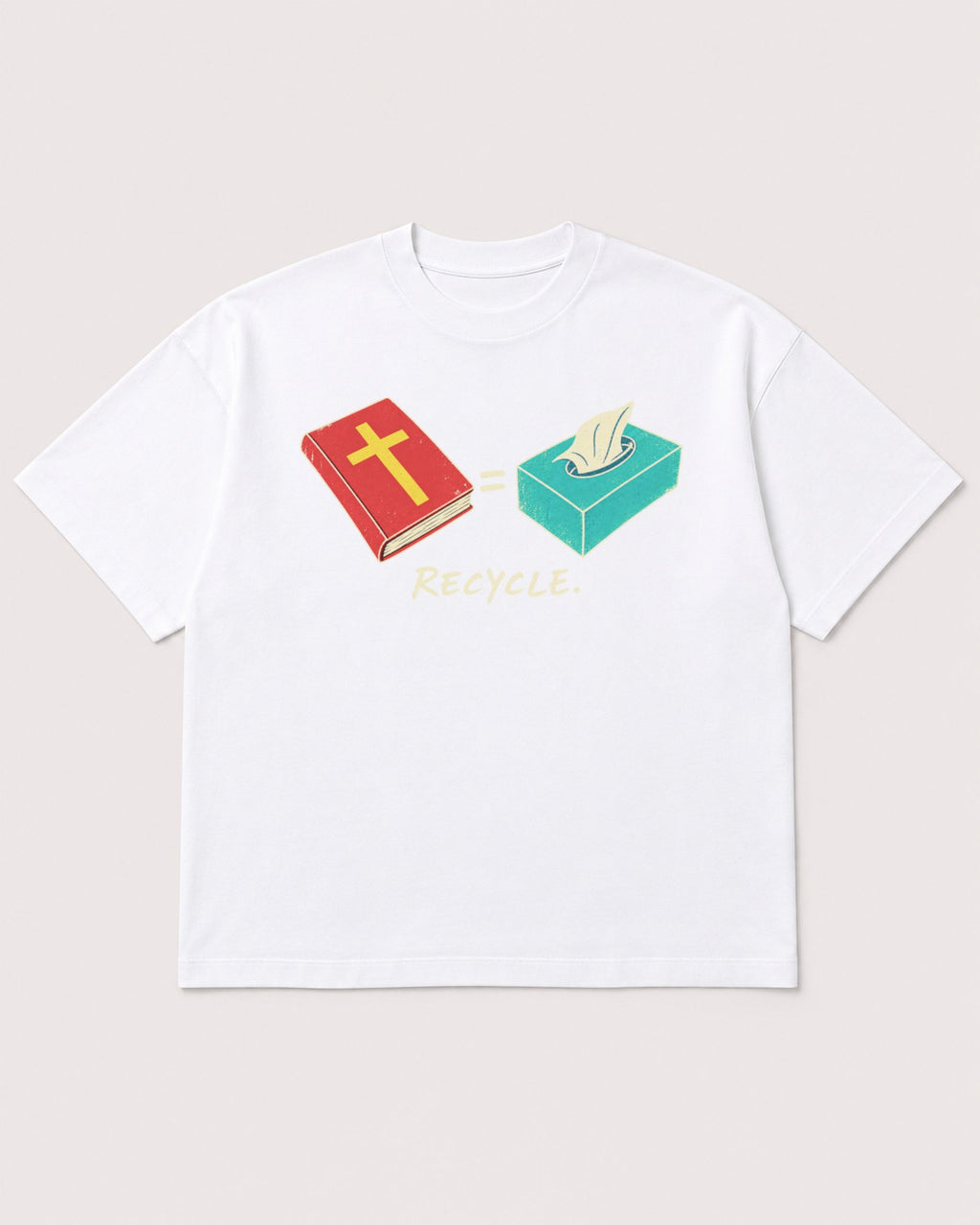 Mockup Boxy Heavyweight Tee White product