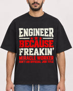 Mockup Boxy Heavyweight Tee Black male close-up 07