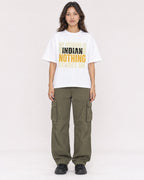 Mockup Boxy Heavyweight Tee White female full-body 02