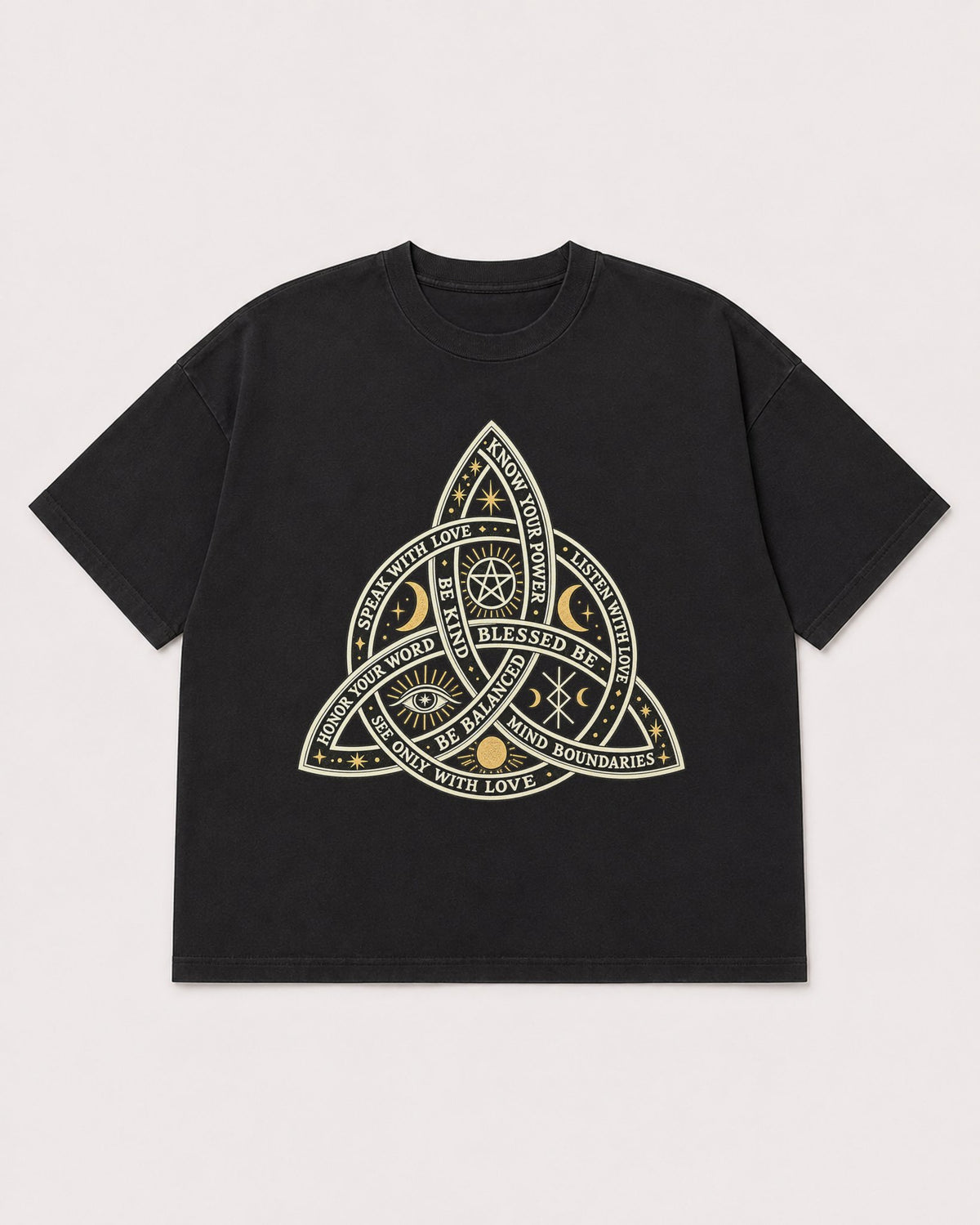 Mockup Boxy Heavyweight Tee Black product