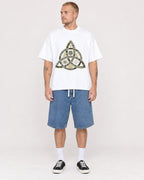 Mockup Boxy Heavyweight Tee White male full-body 18