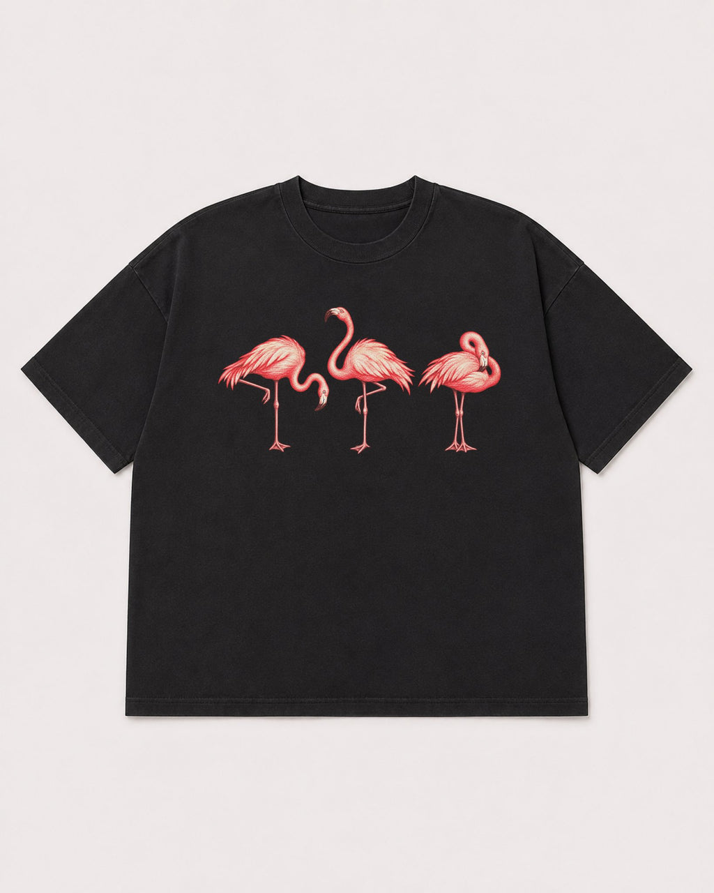 Mockup Boxy Heavyweight Tee Black product