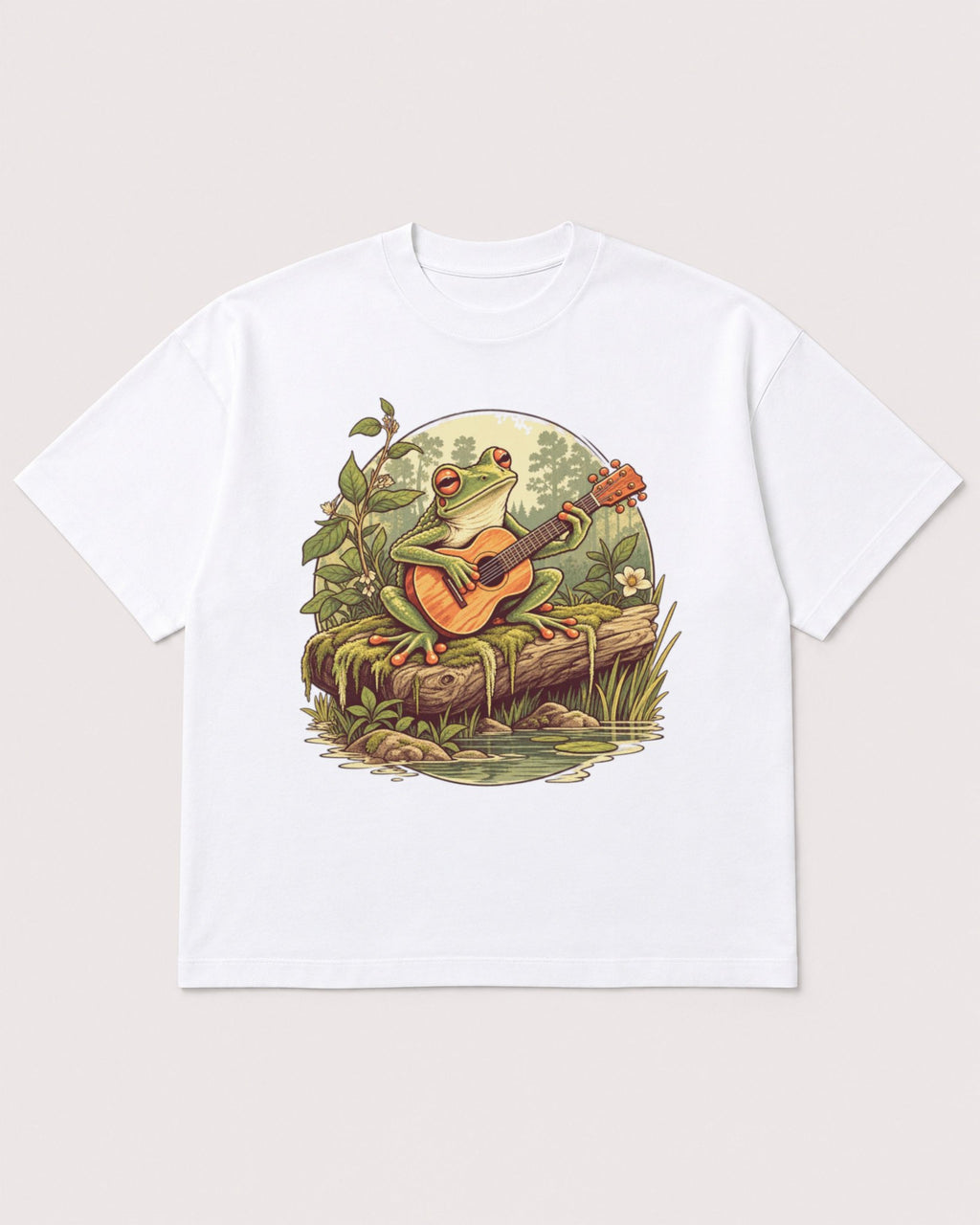 Mockup Boxy Heavyweight Tee White product