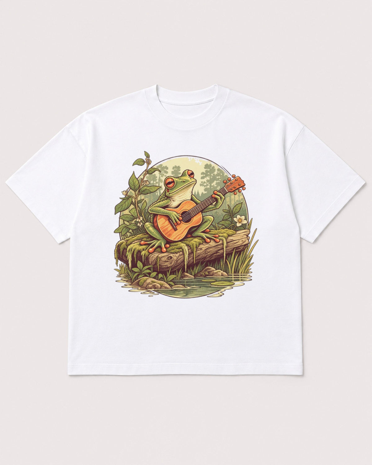Mockup Boxy Heavyweight Tee White product