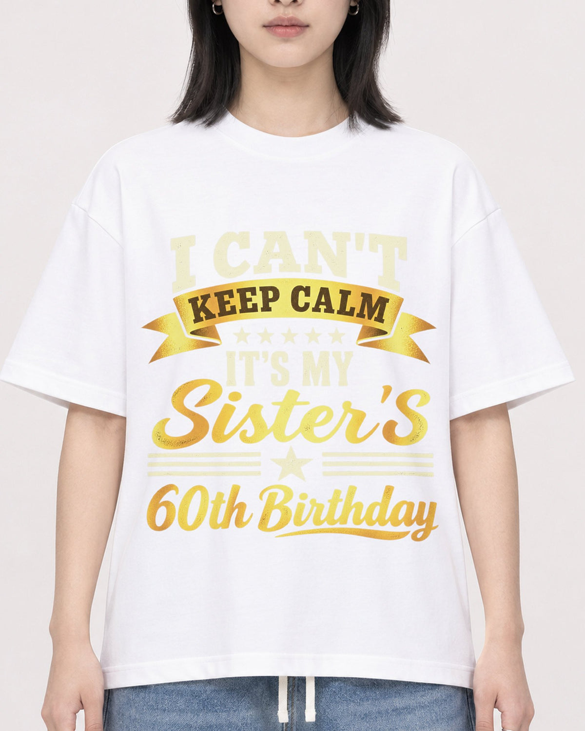 Mockup Boxy Heavyweight Tee White female close-up 31