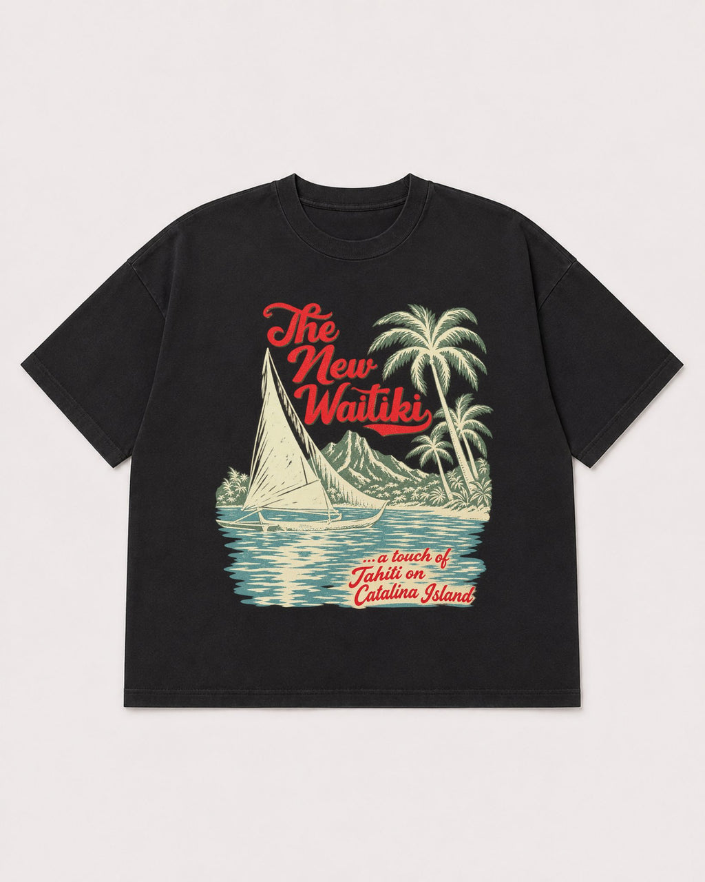 Mockup Boxy Heavyweight Tee Black product