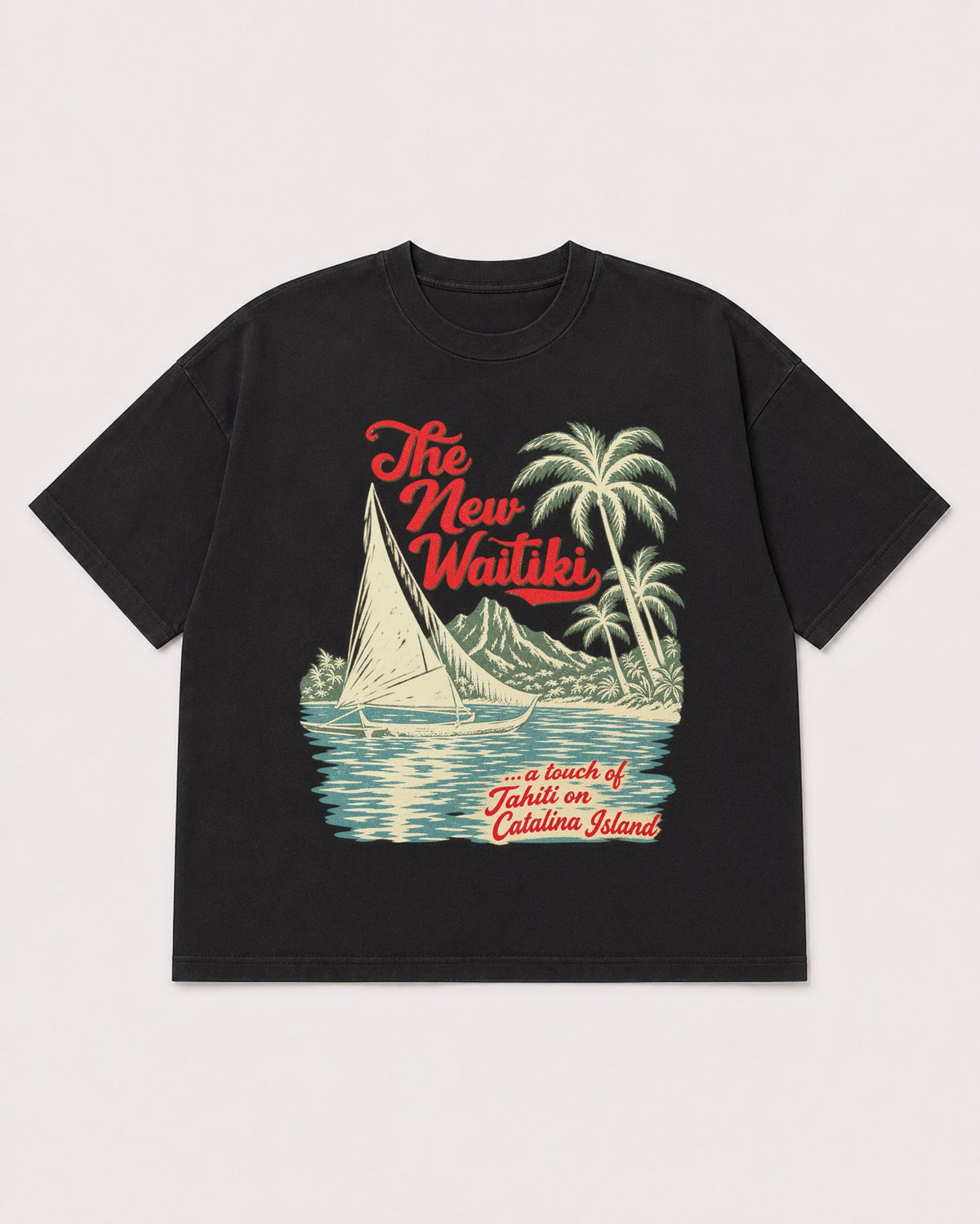 Mockup Boxy Heavyweight Tee Black product