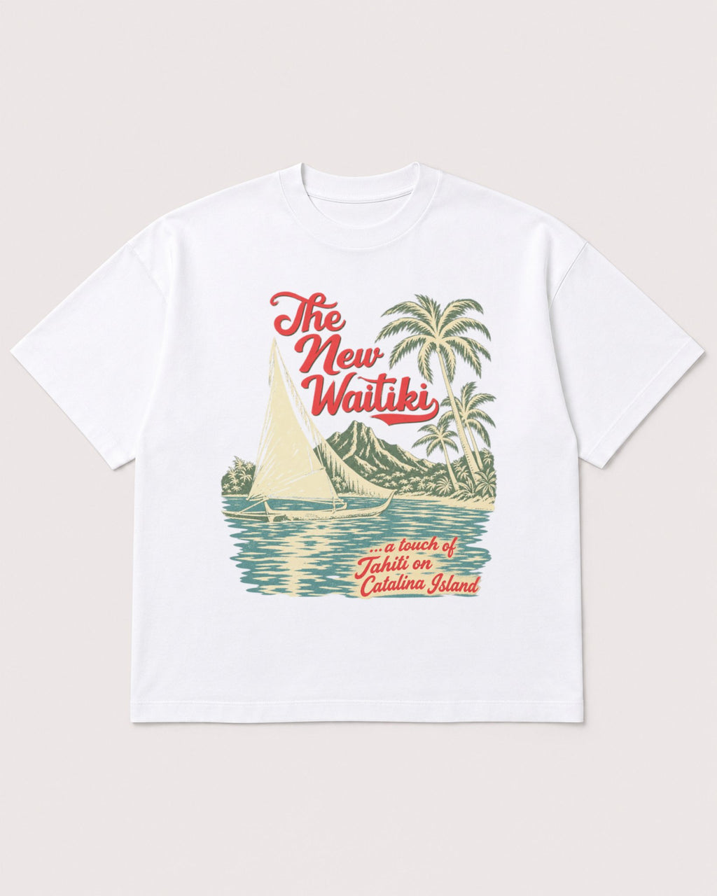 Mockup Boxy Heavyweight Tee White product