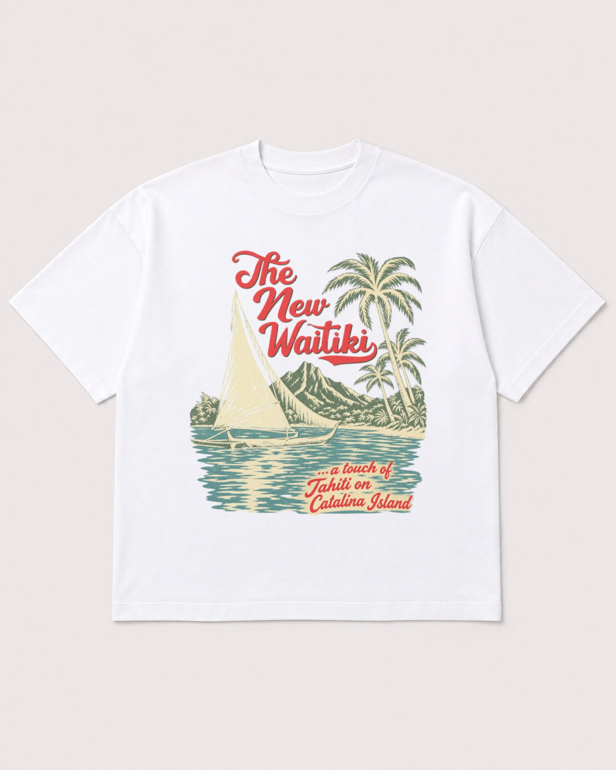 Mockup Boxy Heavyweight Tee White product