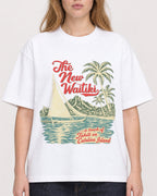 Mockup Boxy Heavyweight Tee White female close-up 49