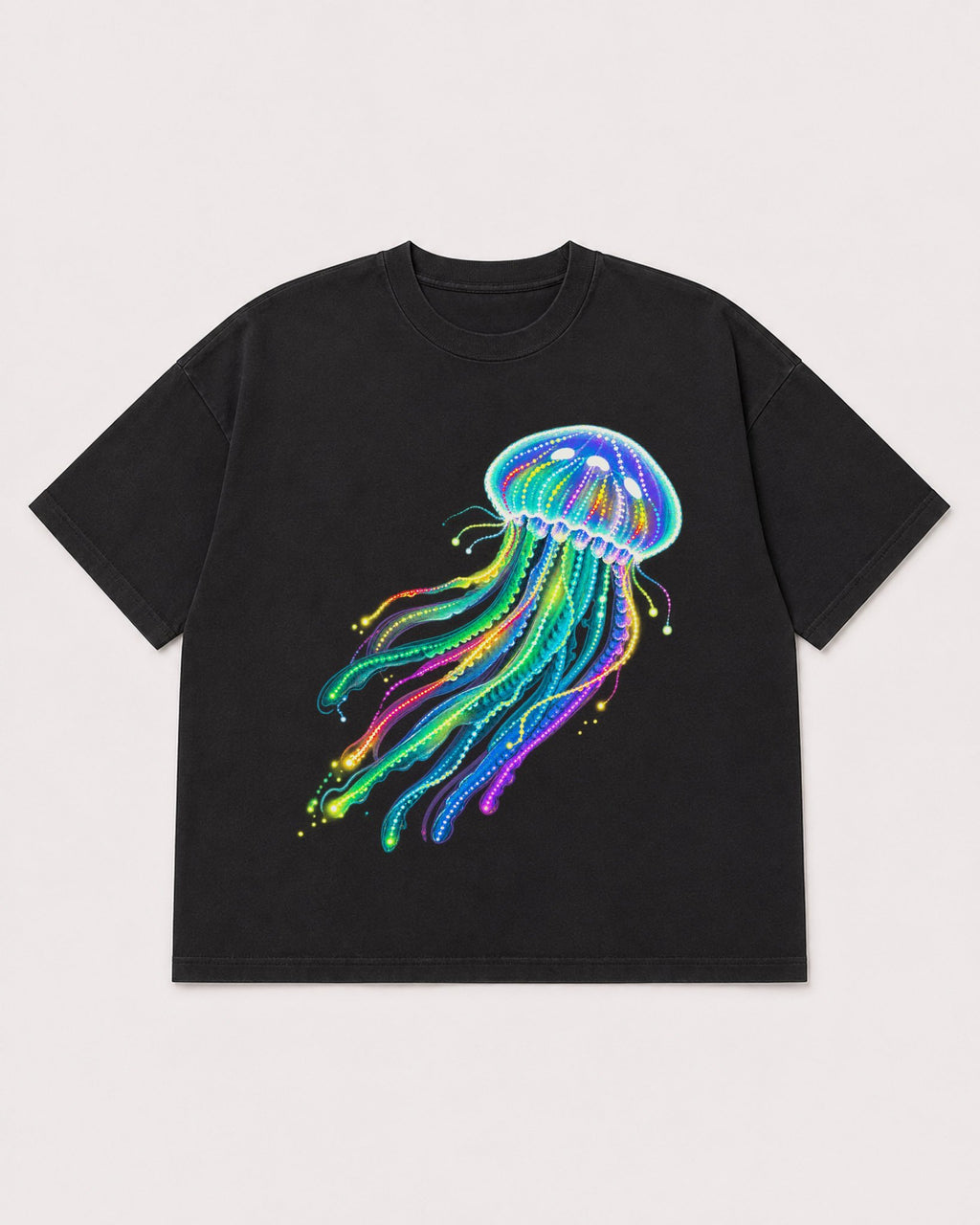 Mockup Boxy Heavyweight Tee Black product