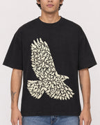 Mockup Boxy Heavyweight Tee Black male close-up 06