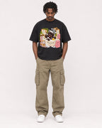 Mockup Boxy Heavyweight Tee Black male full-body 04