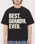 Mockup Boxy Heavyweight Tee Black male close-up 03