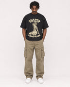 Mockup Boxy Heavyweight Tee Black male full-body 04