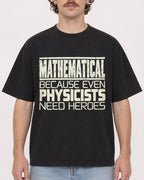 Mockup Boxy Heavyweight Tee Black male close-up 09