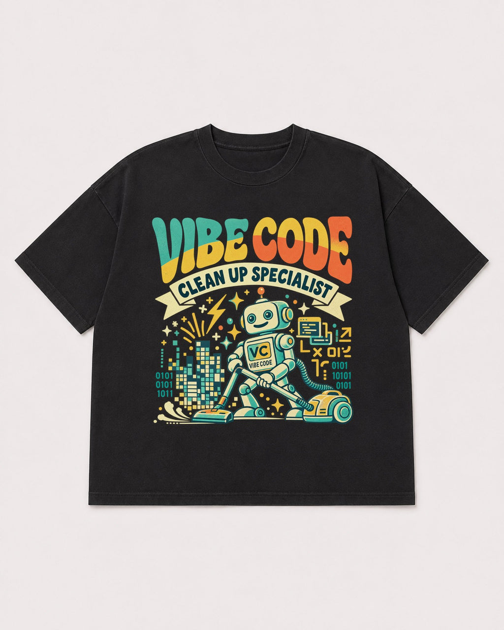 Mockup Boxy Heavyweight Tee Black product