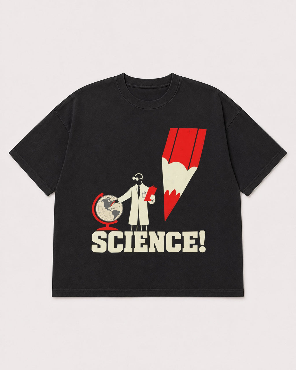 Mockup Boxy Heavyweight Tee Black product