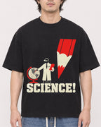 Mockup Boxy Heavyweight Tee Black male close-up 03