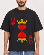 Mockup Boxy Heavyweight Tee Black male close-up 07