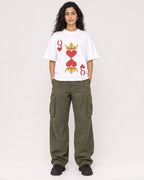 Mockup Boxy Heavyweight Tee White female full-body 07