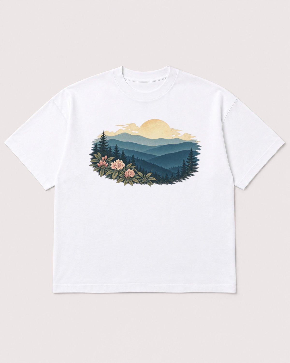 Mockup Boxy Heavyweight Tee White product