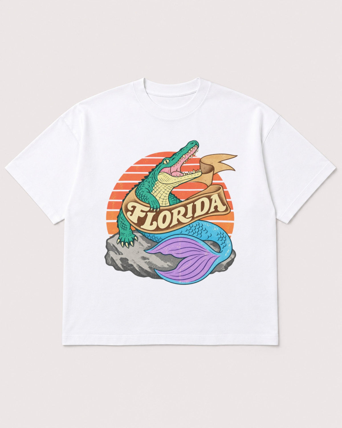 Mockup Boxy Heavyweight Tee White product
