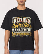 Mockup Boxy Heavyweight Tee Black male close-up 10