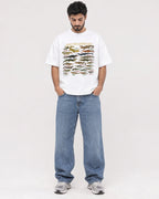 Mockup Boxy Heavyweight Tee White male full-body 07