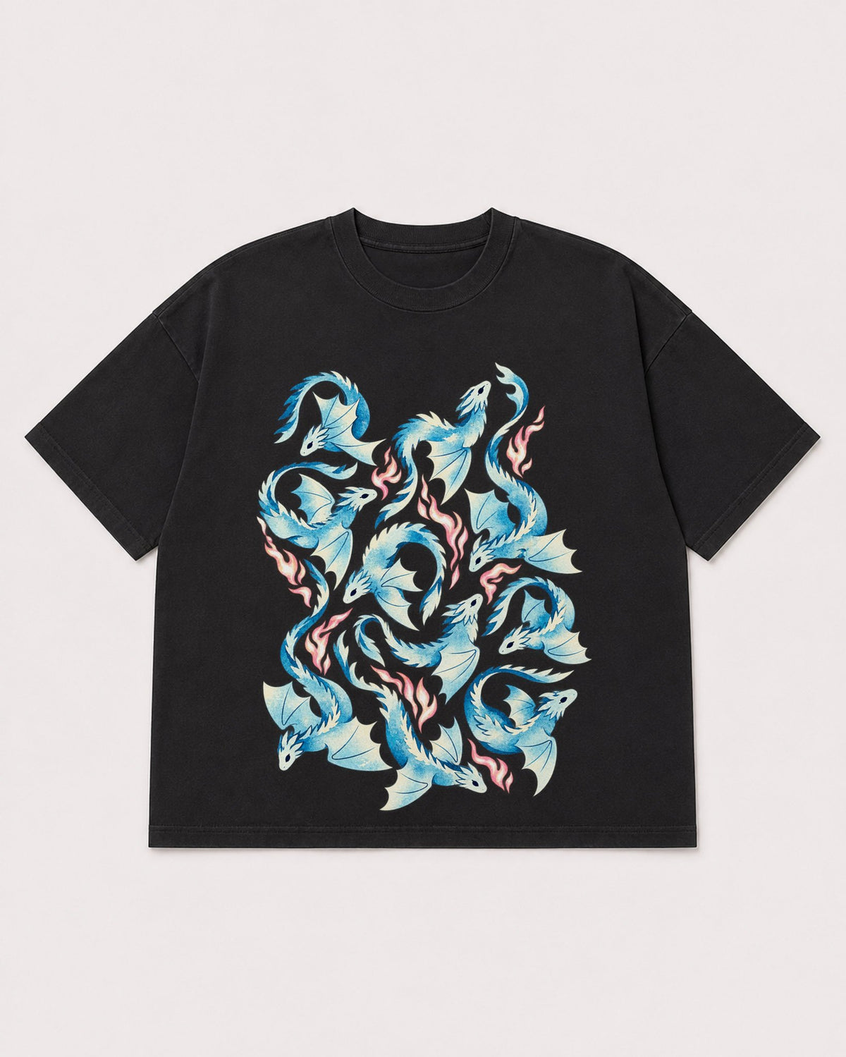 Mockup Boxy Heavyweight Tee Black product