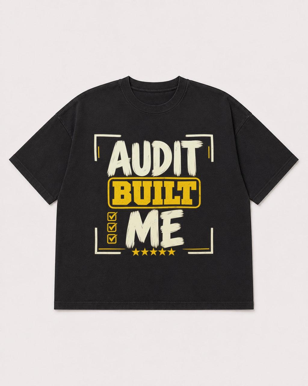 Mockup Boxy Heavyweight Tee Black product