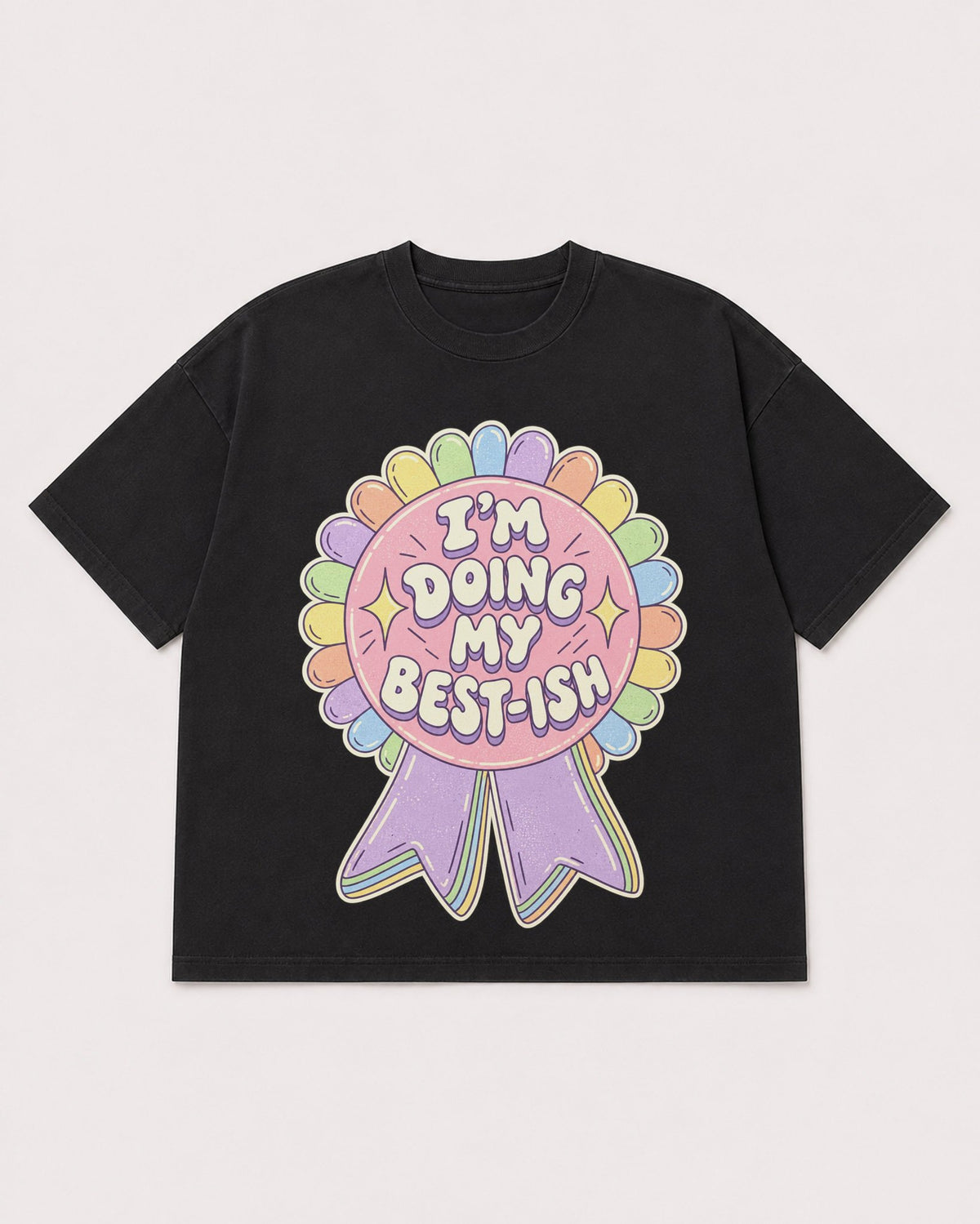Mockup Boxy Heavyweight Tee Black product