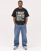 Mockup Boxy Heavyweight Tee Black male full-body 14