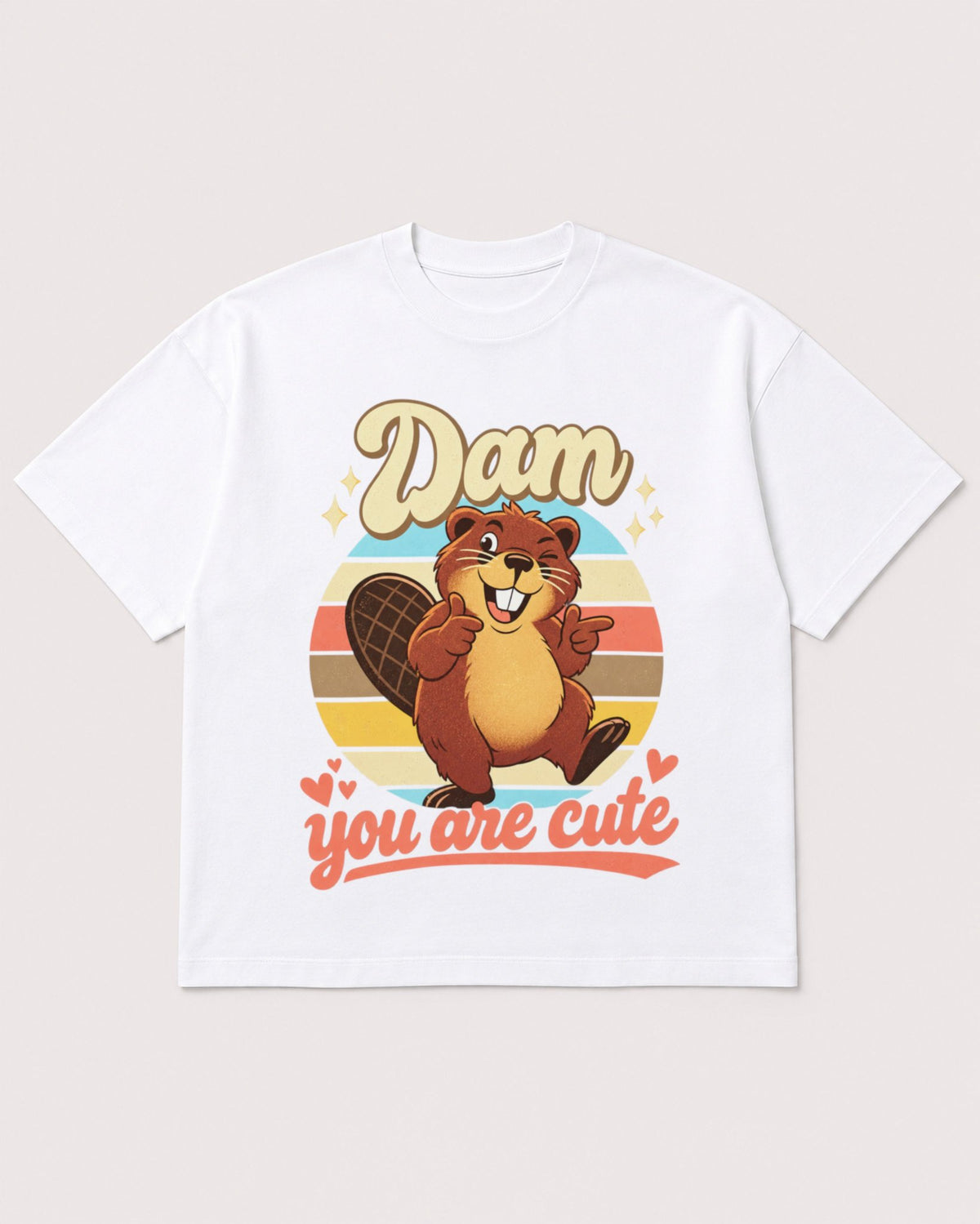 Mockup Boxy Heavyweight Tee White product