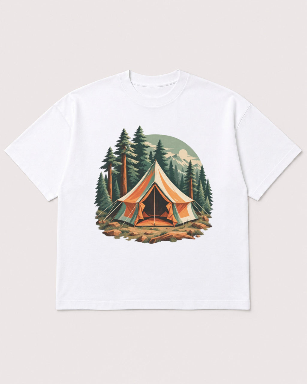 Mockup Boxy Heavyweight Tee White product